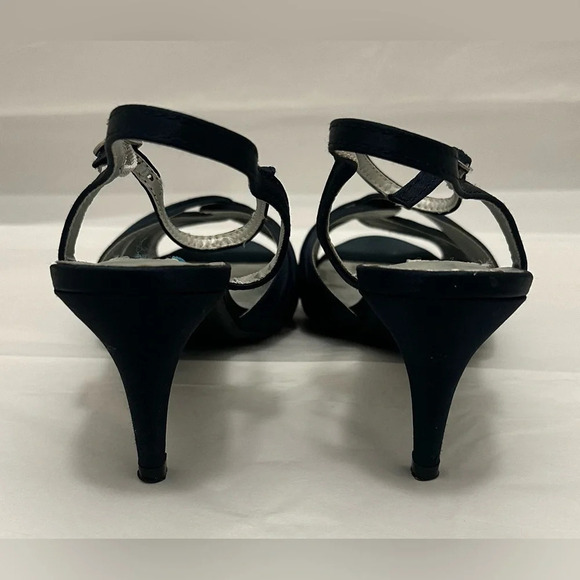 Dyeables Women’s Matilda Heel Navy Sandal Size 10 - Picture 3 of 8